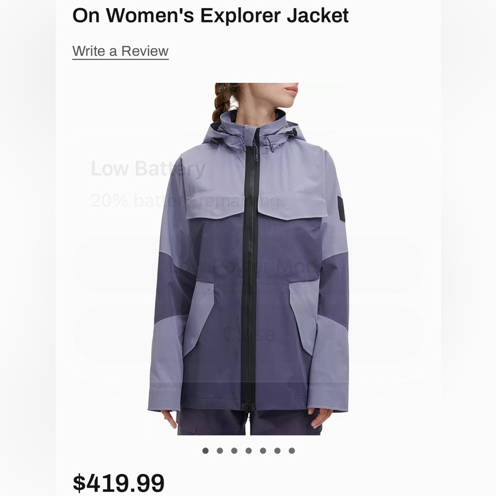 On Running explorer jacket